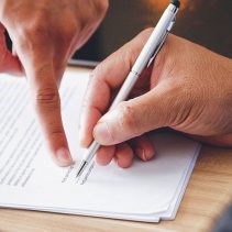 Sofortige Unterzeichnung vom aufhebungsvertrag