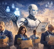 Mehrere Arbeitnehmer werden durch den Einsatz einer Künstlichen Intelligenz entlassen.
